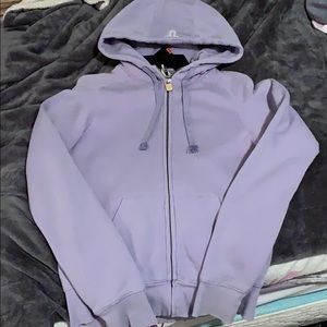 Aritzia light purple zip up